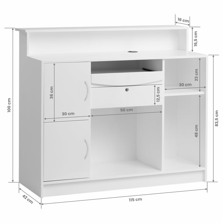 Receptiebalie Gabbiano G26W Wit - afbeelding 11