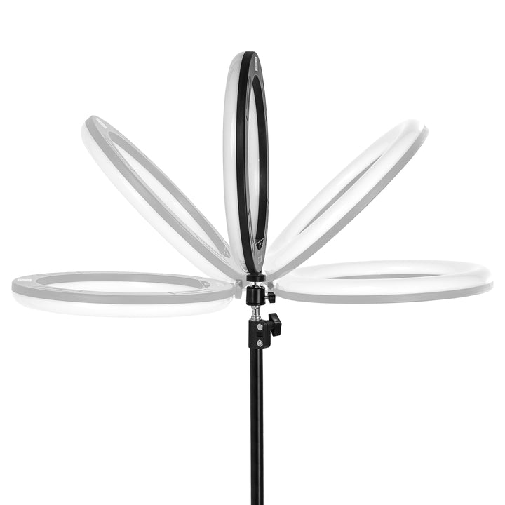 Ringlamp met Statief Glow 13" 10W Zwart - afbeelding 5