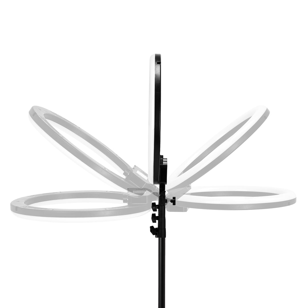 Ringlamp met Statief Glow 18" 45W Zwart - afbeelding 5