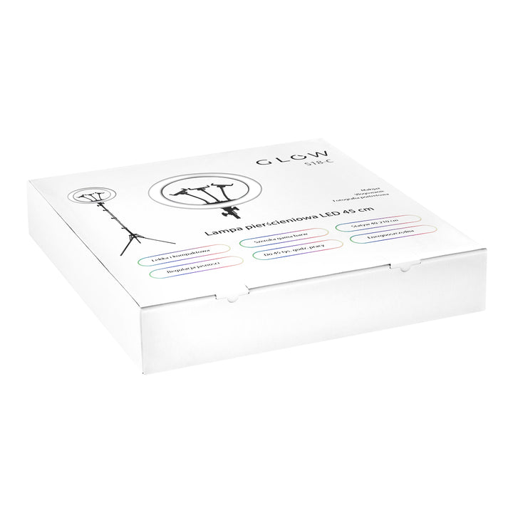 Ringlamp met Statief Glow 18" 45W Zwart - afbeelding 12