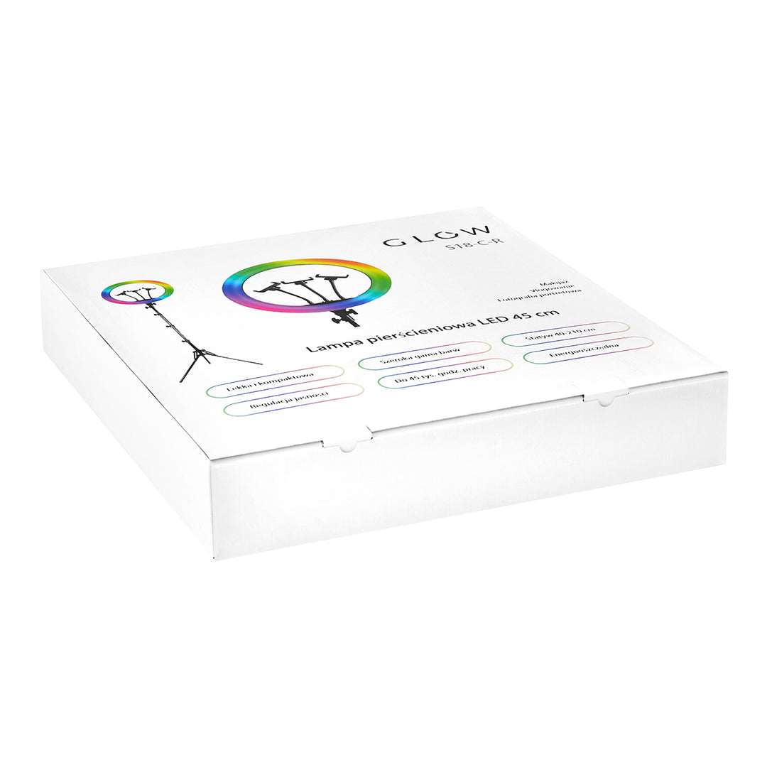 Ringlamp met Statief Glow 18" 45W Zwart RGB - afbeelding 13
