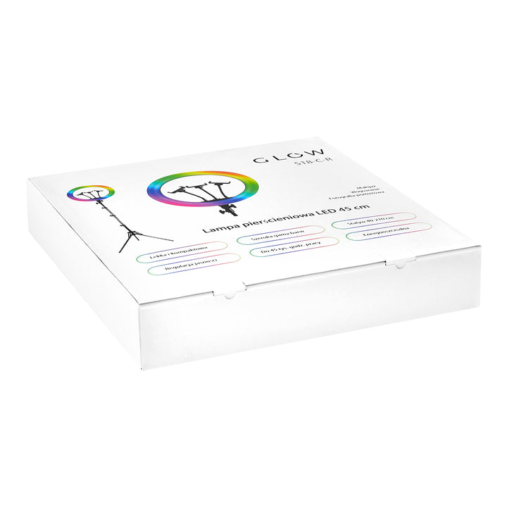 Ringlamp met Statief Glow 18" 45W Zwart RGB - afbeelding 13