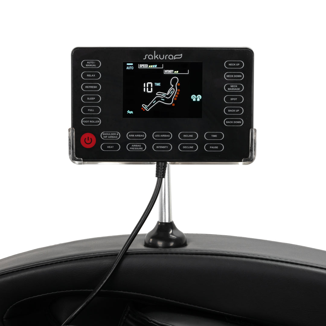 Massagestoel Elektrisch Sakura Standard 801 Zwart-Rood - afbeelding 16