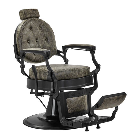 Barberstol Gabbiano President Vintage Læder Grøn