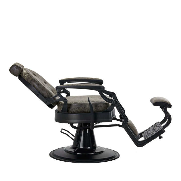 Barberstoel Gabbiano President Vintage Leer Groen - afbeelding 3