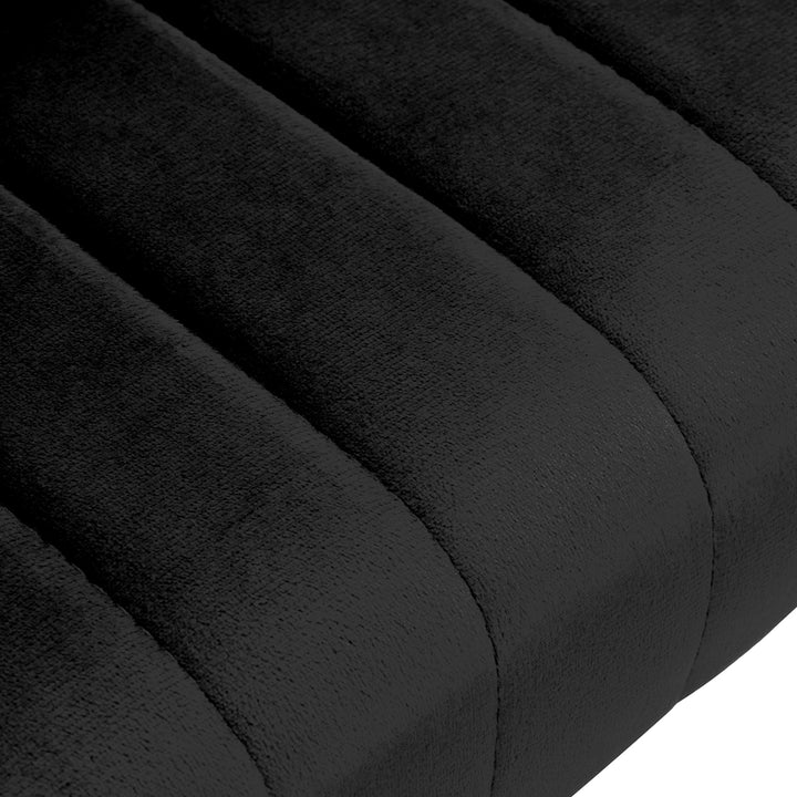 Salonstoel met Wielen Fluweel 4Rico QS-OF212G Zwart - afbeelding 5