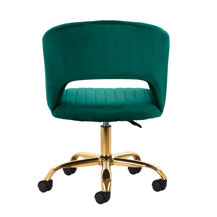 Salonstoel met Wielen Fluweel 4Rico QS-OF212G Groen - afbeelding 4