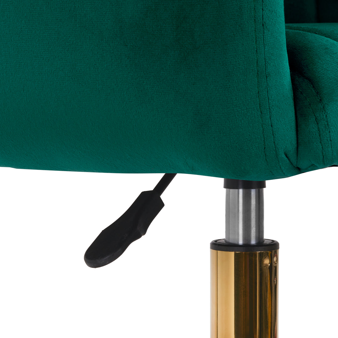 Salonstoel met Wielen Fluweel 4Rico QS-OF212G Groen - afbeelding 8