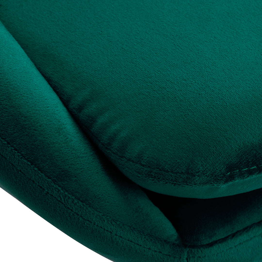 Salonstoel met Wielen Fluweel 4Rico QS-MF18G Groen - afbeelding 5