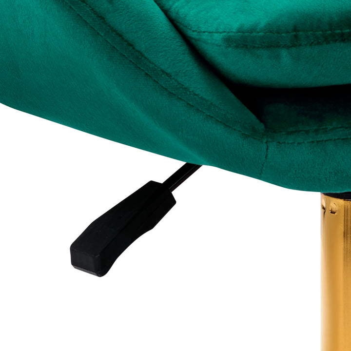 Salonstoel met Wielen Fluweel 4Rico QS-MF18G Groen - afbeelding 7