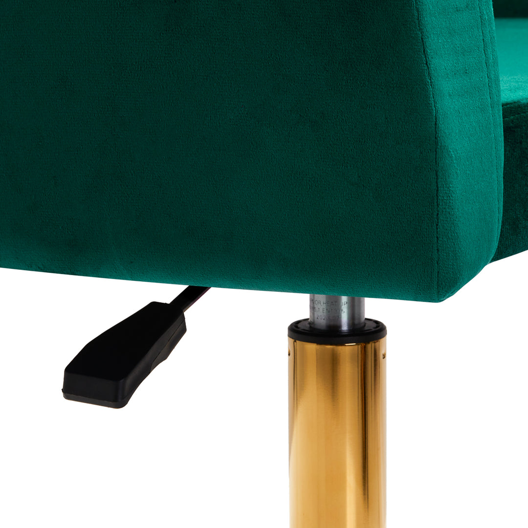 Draaistoel Fluweel Verstelbaar 4Rico QS-BL14G Groen - afbeelding 8