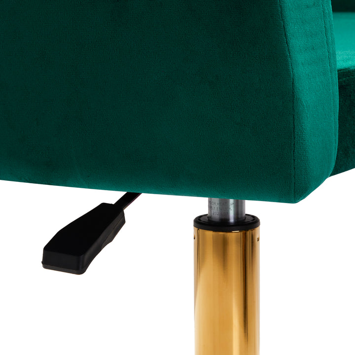 Draaistoel Fluweel Verstelbaar 4Rico QS-BL14G Groen - afbeelding 8