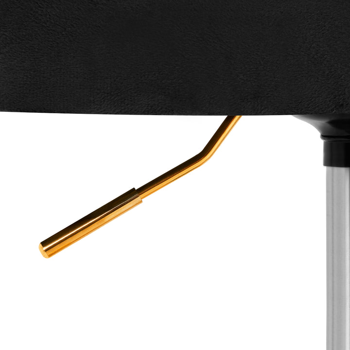 Salonstoel Fluweel Verstelbaar 4Rico QS-OF213G Goud-Zwart - afbeelding 8