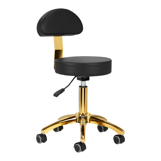 Taburet Justerbar AM-304G Guld-Sort