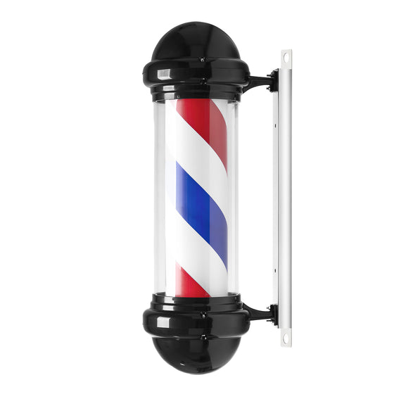 Barber Pole Belyst og Roterende Gabbiano BB-02 Sort