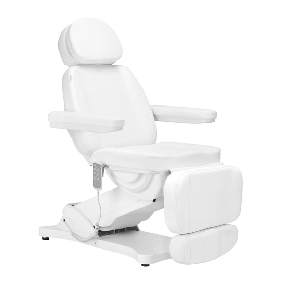 Behandlingsstol Elektrisk Sillon Classic 4 Motorer Vipbar Hvid