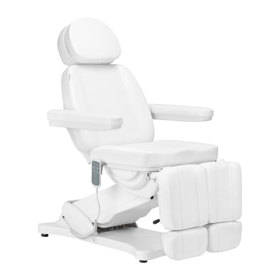 Behandlingsstol Elektrisk Sillon Classic 3 Motorer Vipbar Hvid