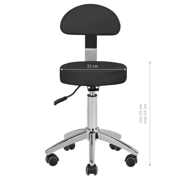 Behandelstoel Elektrisch Sillon Lux 273B 3 Motoren met Kruk Zwart - afbeelding 19