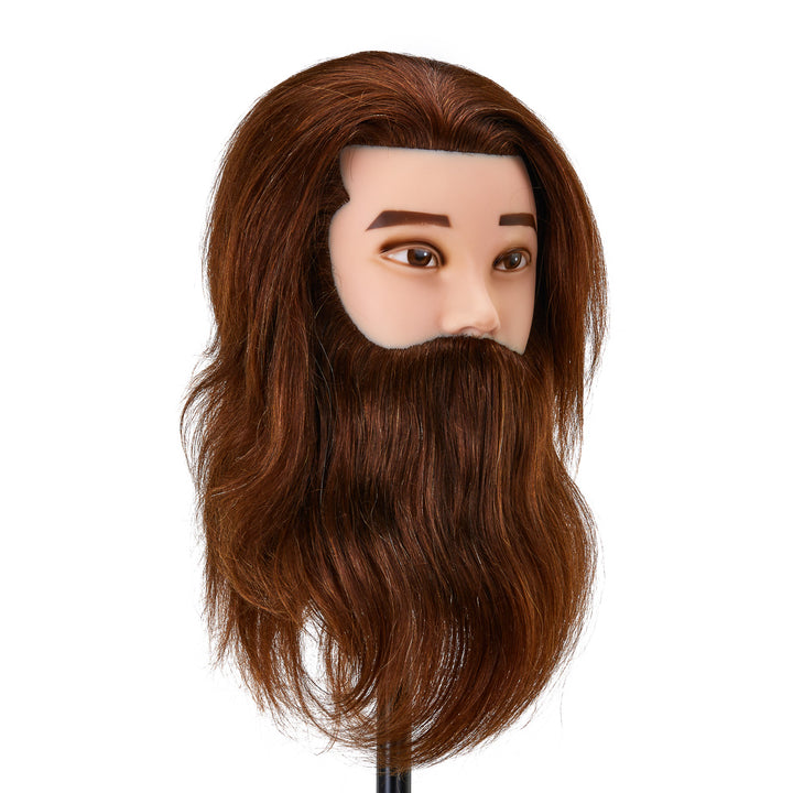 Kappershoofd met Baard Gabbiano WZ4 Echt Haar Bruin - afbeelding 2