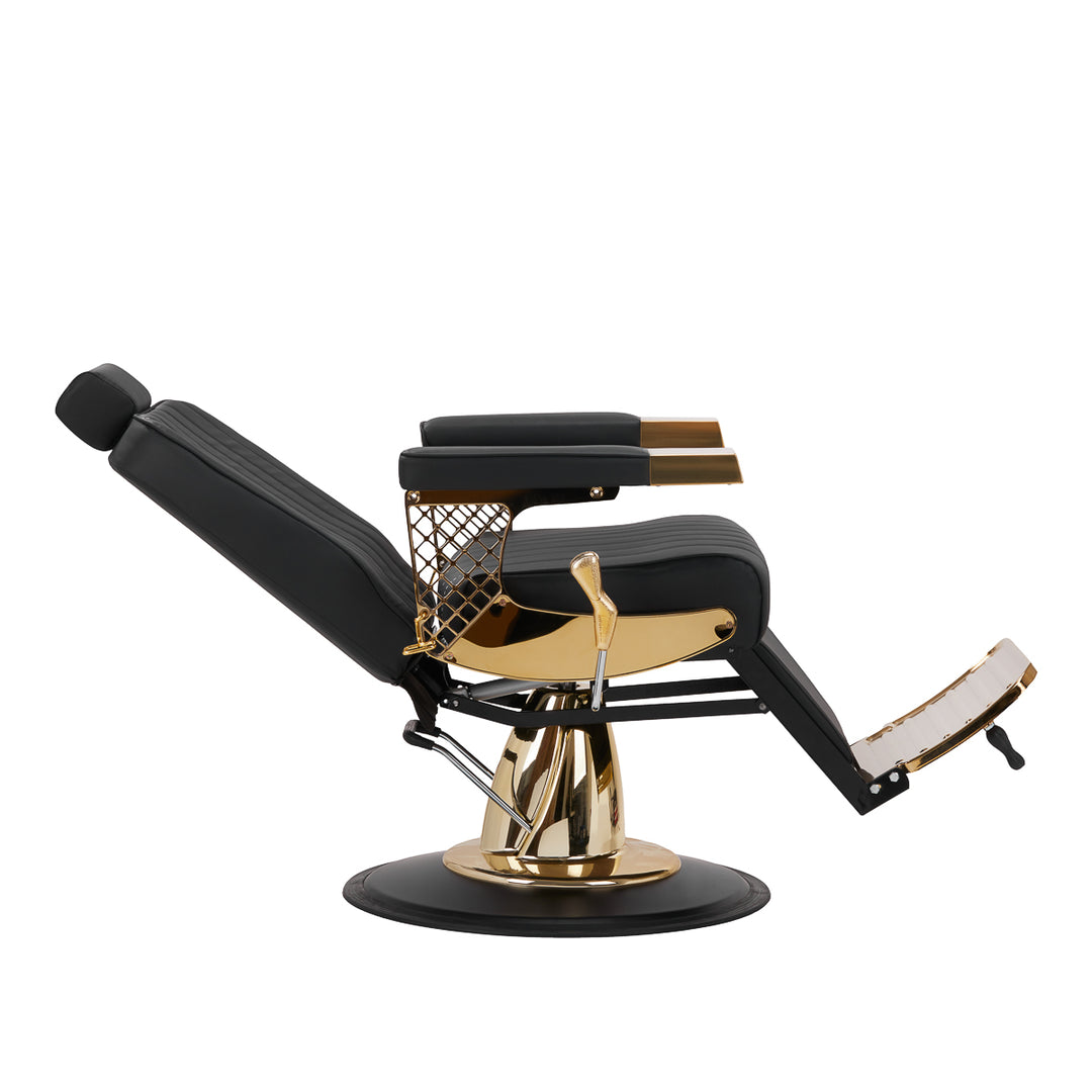 Barberstoel Gabbiano Marcus Goud-Zwart - afbeelding 5