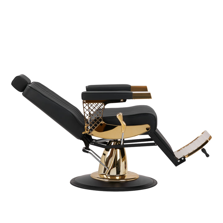 Barberstoel Gabbiano Marcus Goud-Zwart - afbeelding 5