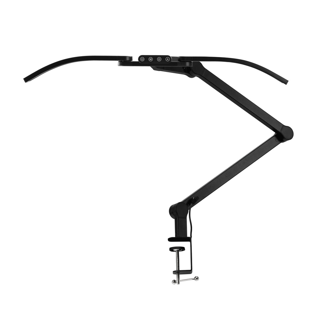 LED Lampe med Klemme og Justerbar Farve- og Lysintensitet Glow L05 Sort - billede 2