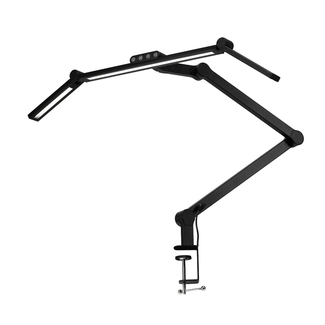 LED Lampe med Klemme og Justerbar Farve- og Lysintensitet Glow L03 Sort - billede 2