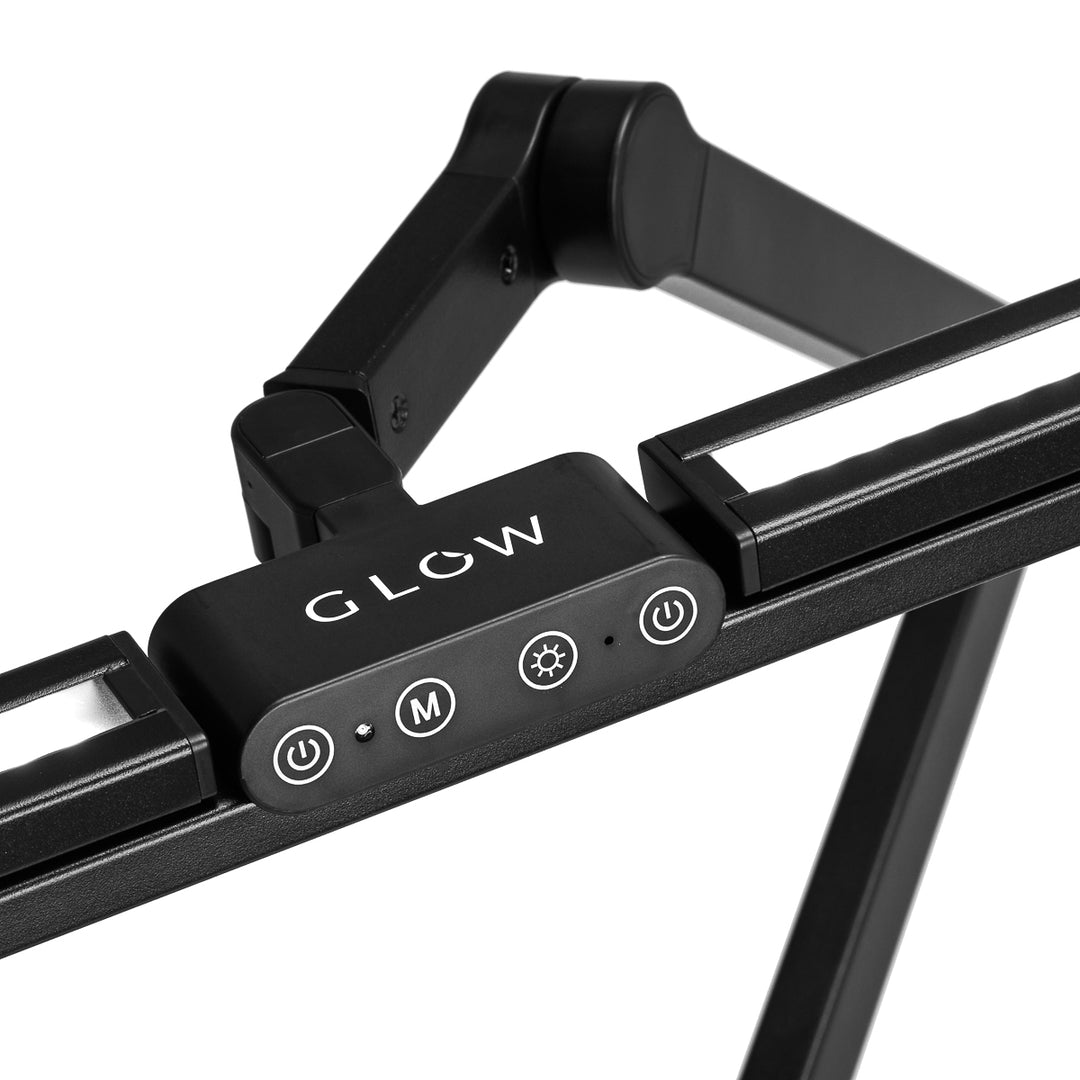 LED Lampe med Klemme og Justerbar Farve- og Lysintensitet Glow L03 Sort - billede 8