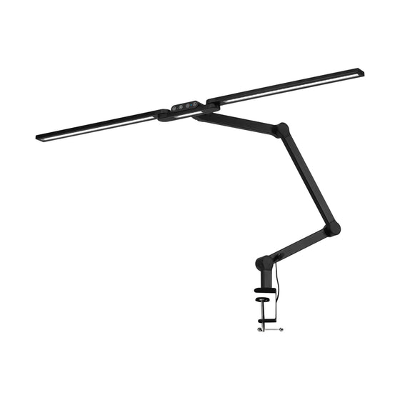 LED Lampe med Klemme og Justerbar Farve- og Lysintensitet Glow L04 Sort