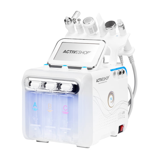 Hydrodermabrasion Apparat 6-i-1 Hydrogen H2+ New Generation Hvid