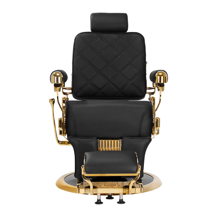 Barberstoel Gabbiano Leonardo Goud-Zwart - afbeelding 2