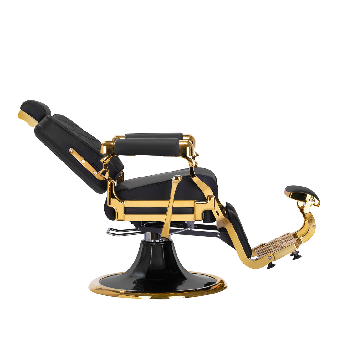Barberstoel Gabbiano Leonardo Goud-Zwart - afbeelding 5