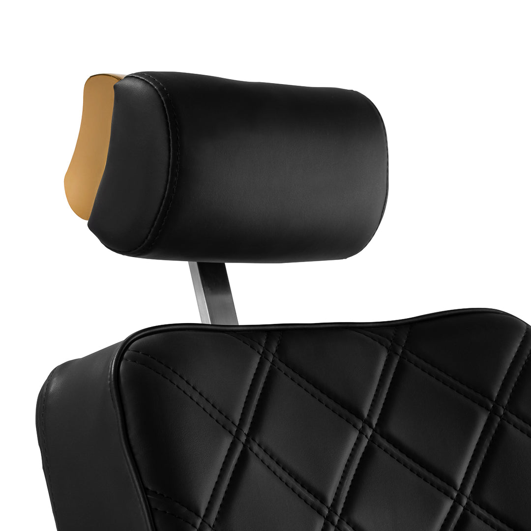 Barberstoel Gabbiano Leonardo Goud-Zwart - afbeelding 8
