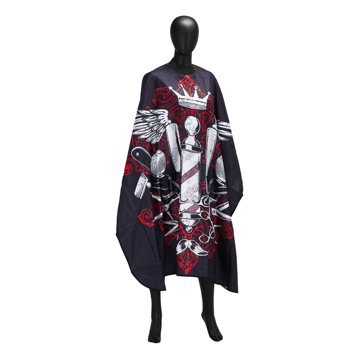 Kapmantel met Rubberen Kraag J-457 Zwart