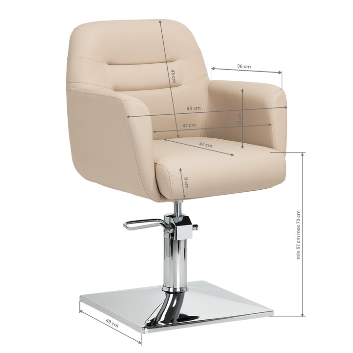 Kappersstoel Gabbiano Monaco Beige - afbeelding 8