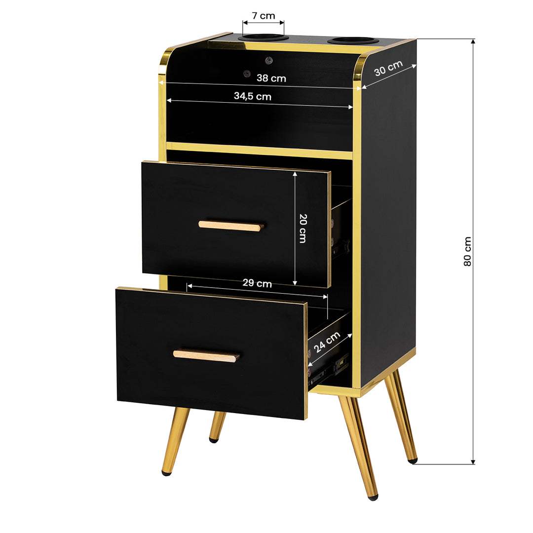 Werkwagen Gabbiano Trix Zwart - afbeelding 7