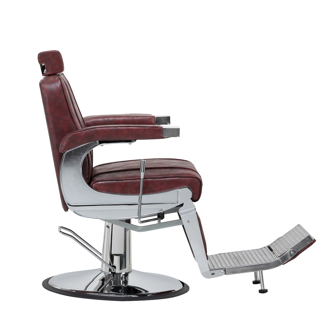 Barberstoel Hair System BM88066 Bordeauxrood - afbeelding 2