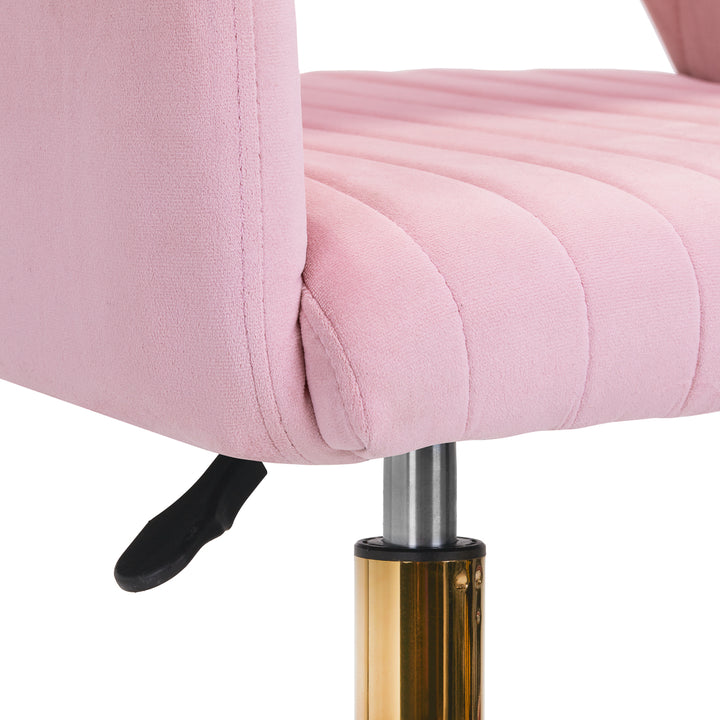 Salonstoel met Wielen Fluweel 4Rico QS-OF212G Roze - afbeelding 7