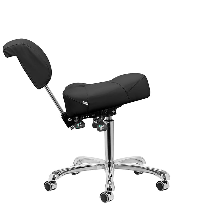 Tabouret met Rugleuning en Kantelbare Zitting Giovanni 1005 Zwart - afbeelding 6