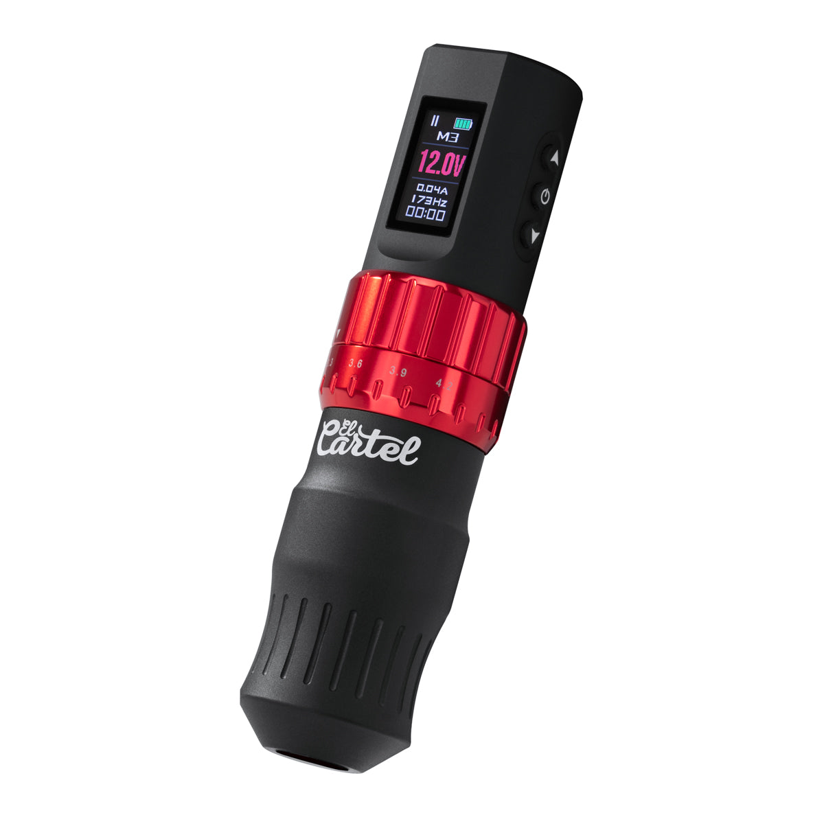 Tattoo Machine El Cartel VISPA Draadloos Zwart-Rood