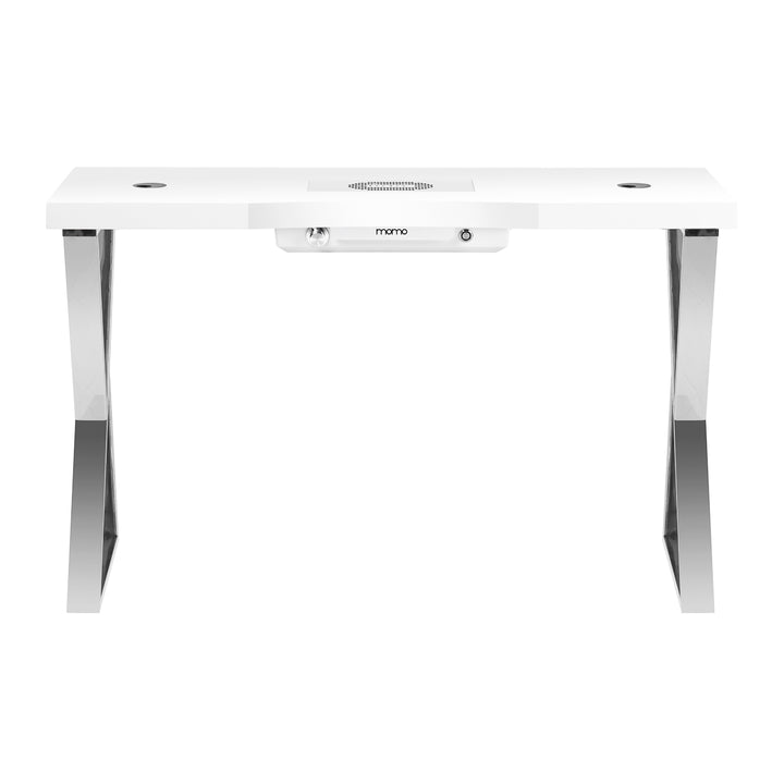 Manicure Tafel Momo 04 Zilver-Wit met Afzuiging - afbeelding 2