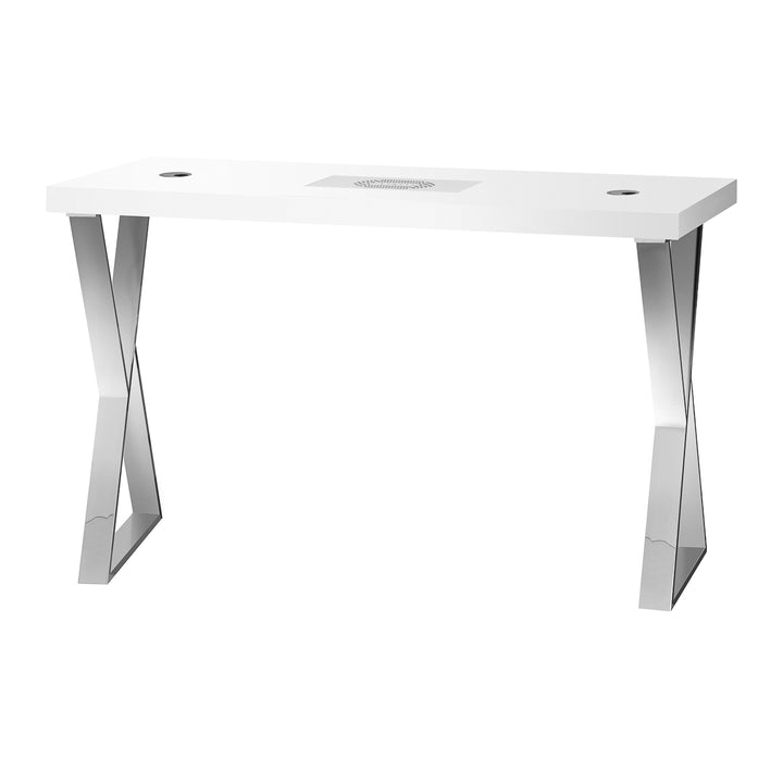 Manicure Tafel Momo 04 Zilver-Wit met Afzuiging - afbeelding 3