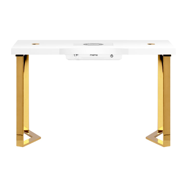 Manicure Tafel Momo 05 Goud-Wit met Afzuiging - afbeelding 2