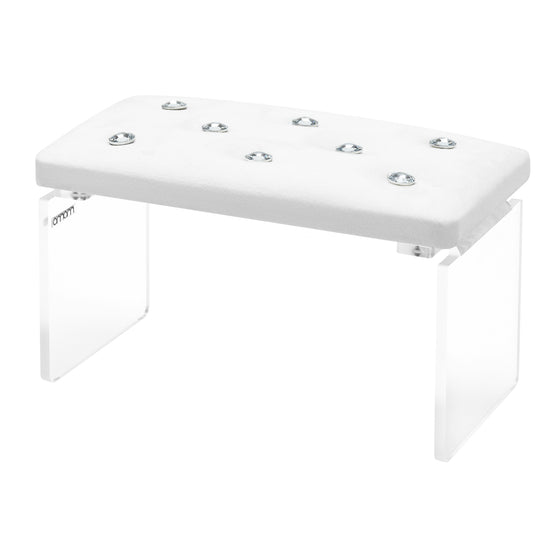 Armstøtte Negle Momo Diamond Velour Hvid