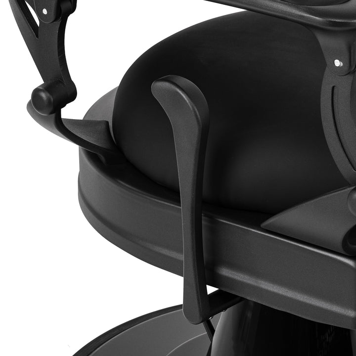 Barberstol Gabbiano Niccolo Sort-Sort Knooploos - billede 8