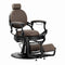 Barberstol Gabbiano Niccolo Brun-Sort Knooploos