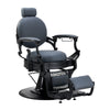 Barberstol Gabbiano Niccolo Grafit-Sort Knooploos