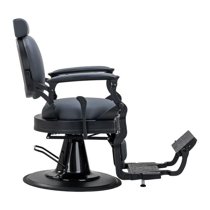 Barberstol Gabbiano Niccolo Grafit-Sort Knooploos - billede 4
