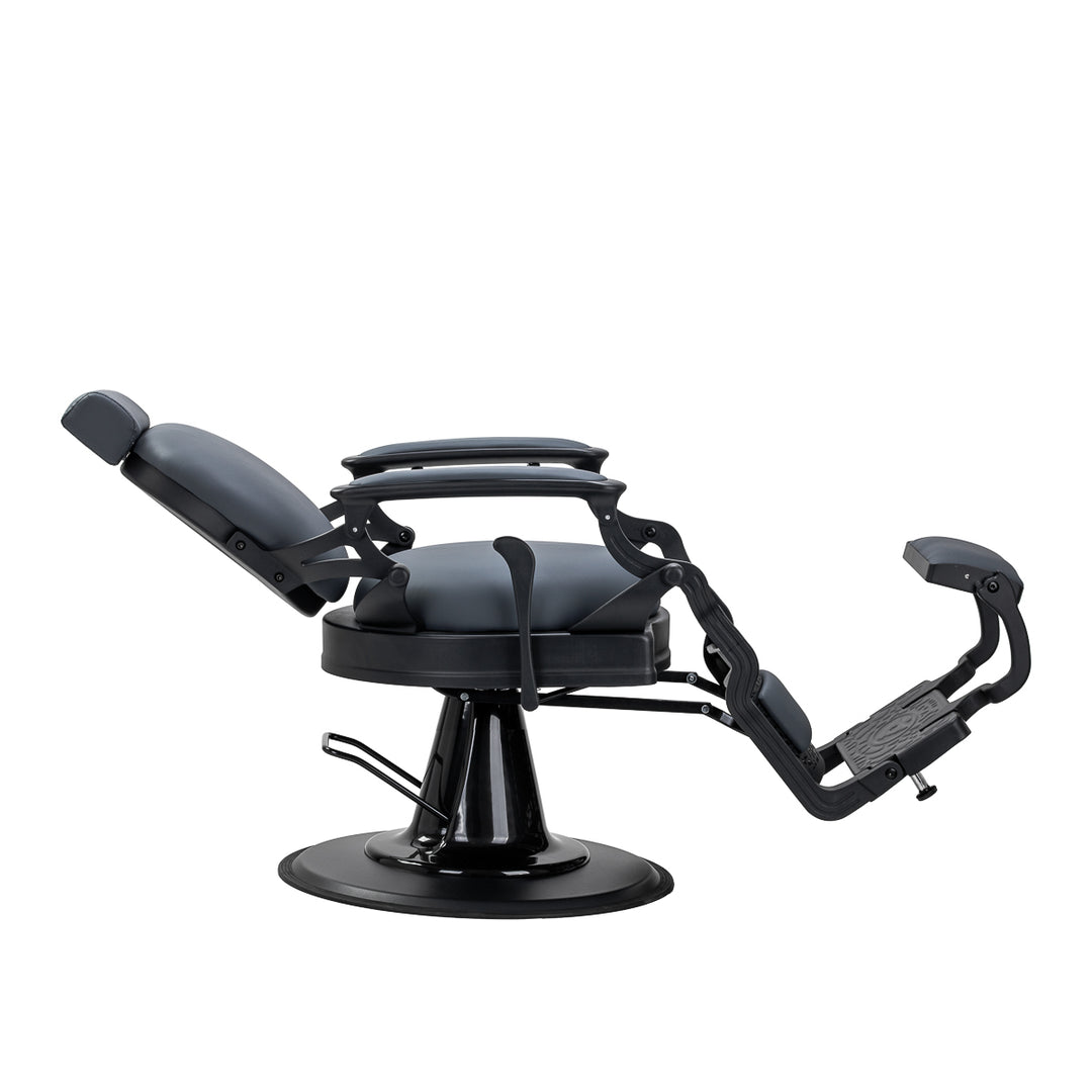 Barberstol Gabbiano Niccolo Grafit-Sort Knooploos - billede 5