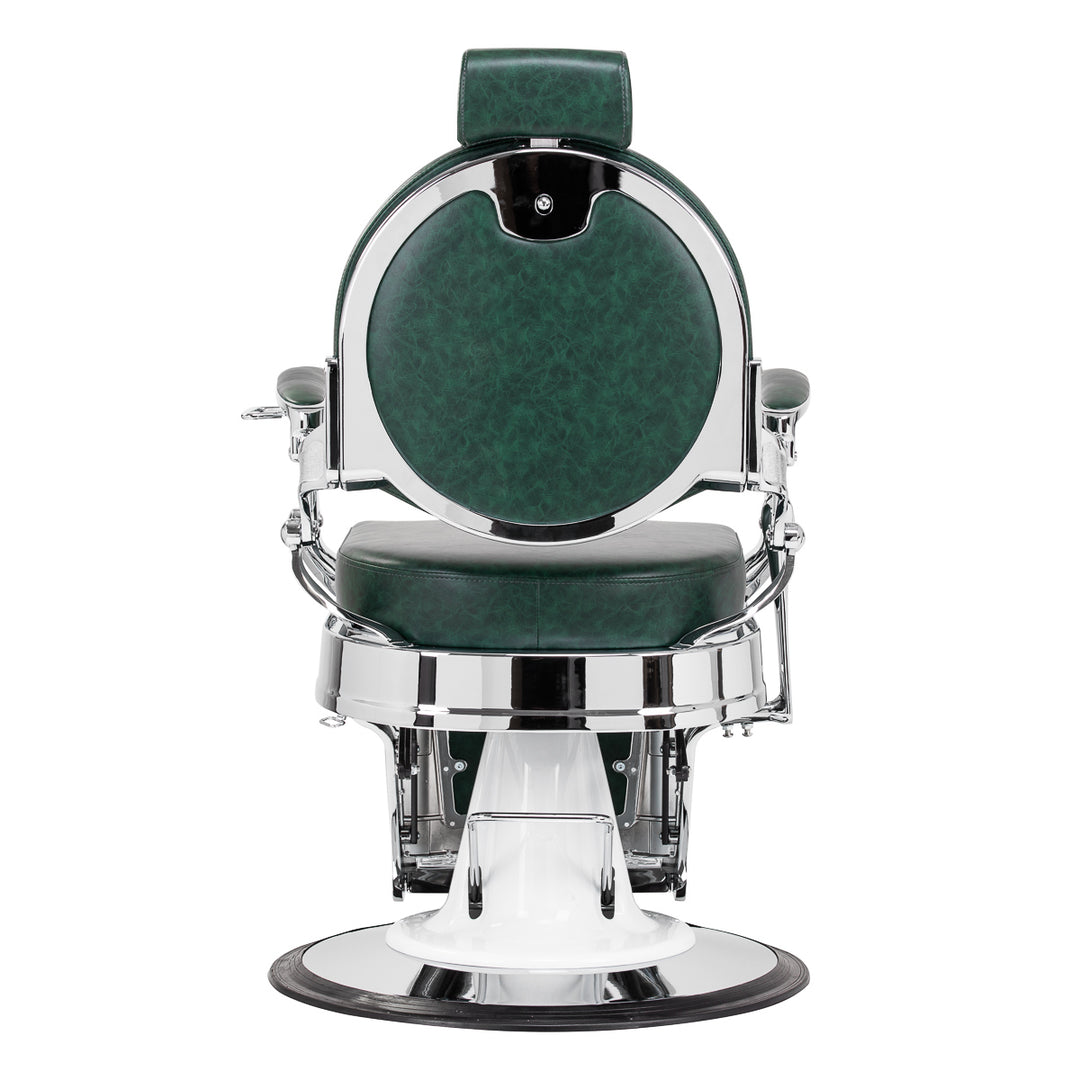 Barberstoel Gabbiano President Groen-Chrome - afbeelding 5
